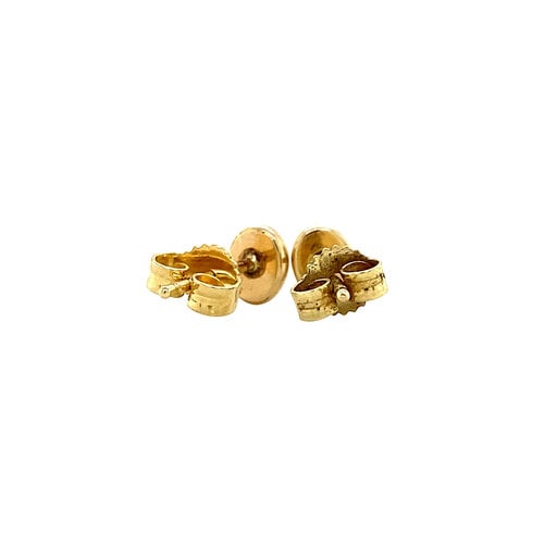 Gold children's ear studs 14 crt