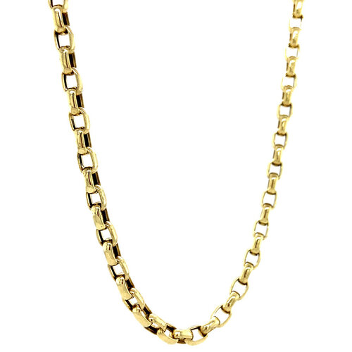 Gold anchor necklace 45 cm 14 crt