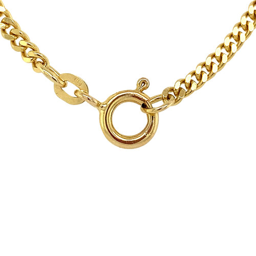 Gold length necklace gourmet 45-60 cm 14 crt