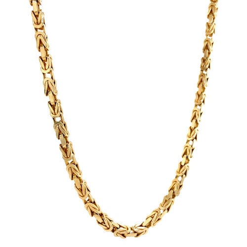 Gold king necklace 63.5 cm 14 crt