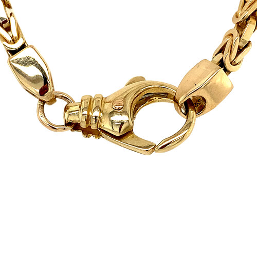 Gold king necklace 63.5 cm 14 crt