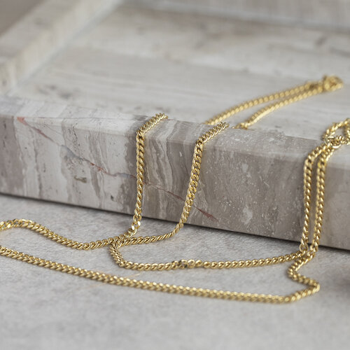 Gold length necklace gourmet 51 cm 14 crt