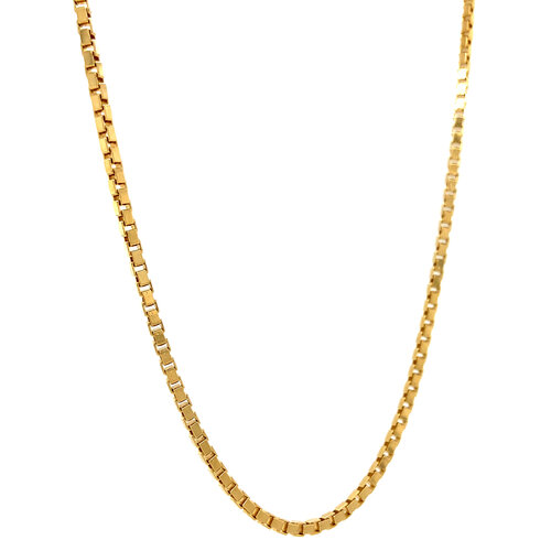 Gold Venetian length necklace 51 cm 18 crt