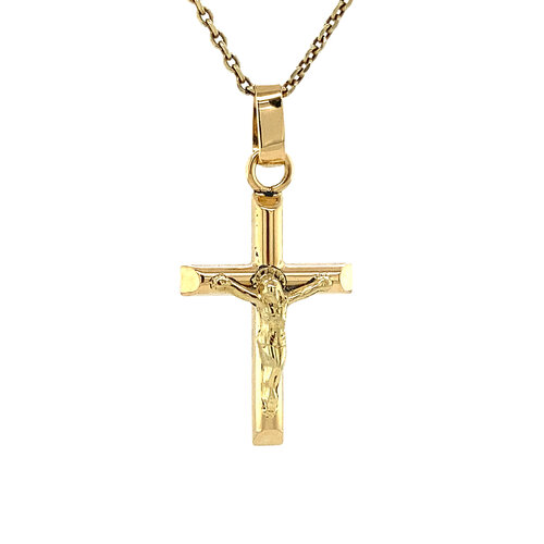 Gold cross pendant 18 crt