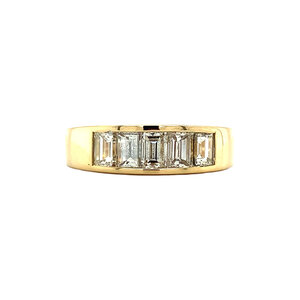 Goldring mit Diamant 18 Karat