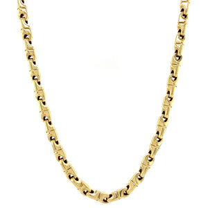 Gold-Fantasie-Halskette 62 cm 14 ct