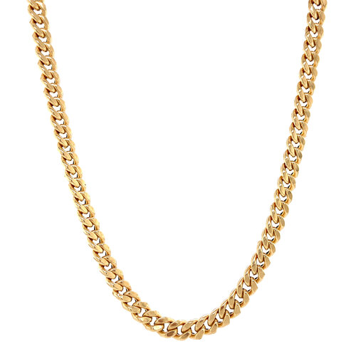 Gouden gourmet collier 71 cm 14 krt