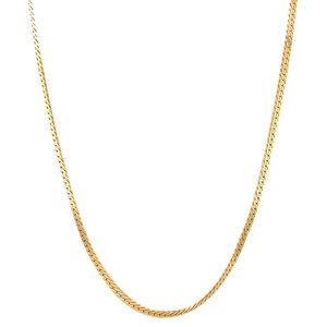 Gold gourmet necklace 42.5 cm 14 crt