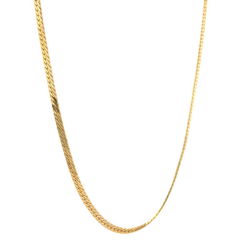Gold gourmet necklace 42.5 cm 14 crt