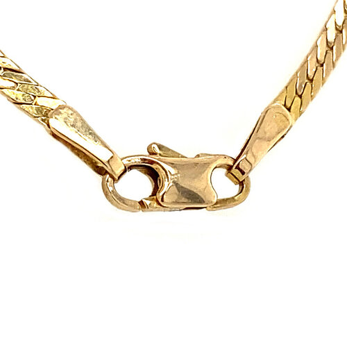 Gold gourmet necklace 42.5 cm 14 crt