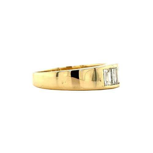 Gouden ring met diamant 18 krt