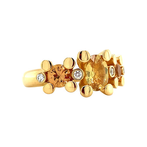 Gouden Bron Jewelry ring Phlox 18 krt