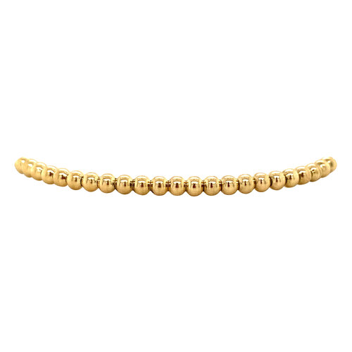 Gold stretch bracelet Essentials 18 crt