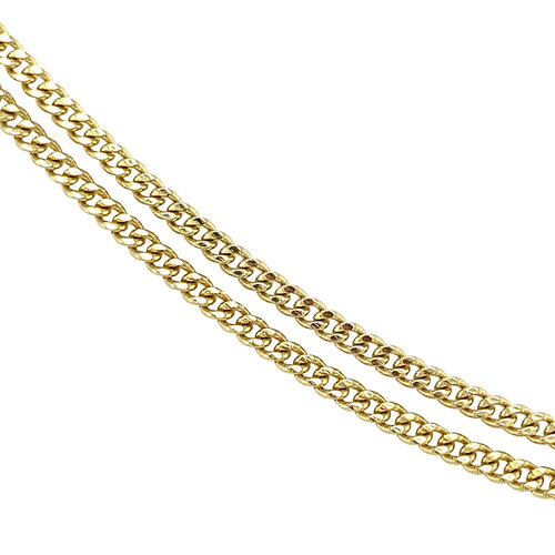 Gold length necklace gourmet 51 cm 14 crt