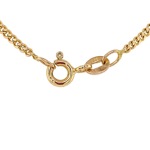 Gold length necklace gourmet 41.5 cm 14 crt