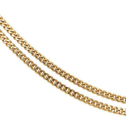 Gouden lengtecollier gourmet 41.5 cm 14 krt