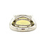 Witgouden Bvlgari statement ring met Yellow citrine lemon quarts 18 krt