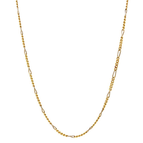 Goldene Figaro-Halskette, 39 cm, 14 Karat