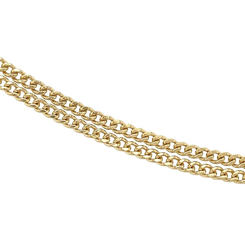 Gold length necklace gourmet 42 cm 14 crt