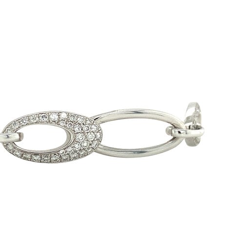 Witgouden armband met diamant 14 krt* nieuw