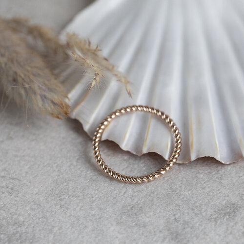 Rose gold extension ring 14 kt