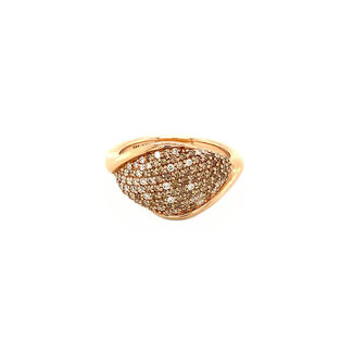 Rose gold ring with diamond 14 kt* new