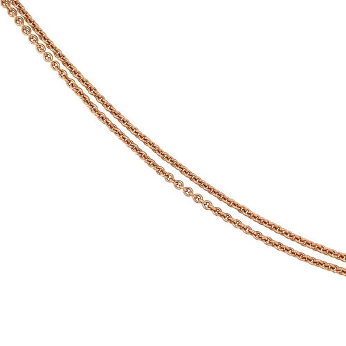 Roségold-Halskette mit Diamantanhänger 14 kt* neu