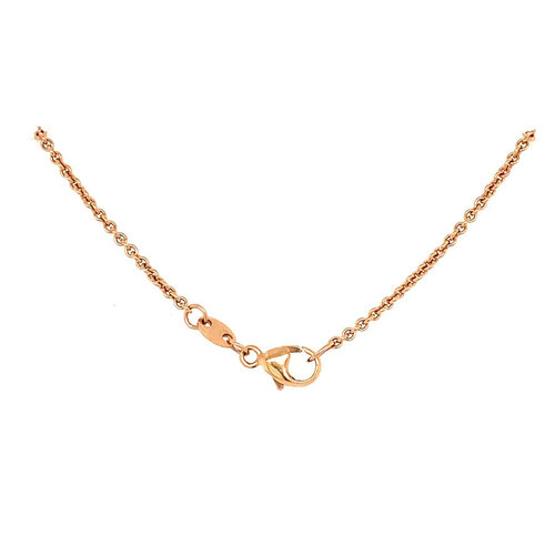 Roségold-Halskette mit Diamantanhänger 14 kt* neu