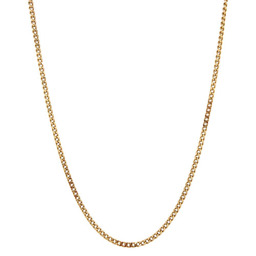 Goldene Gourmet-Halskette, 51 cm, 14 Karat