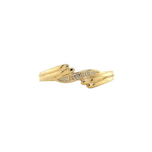 Gouden ring met diamant 14 krt