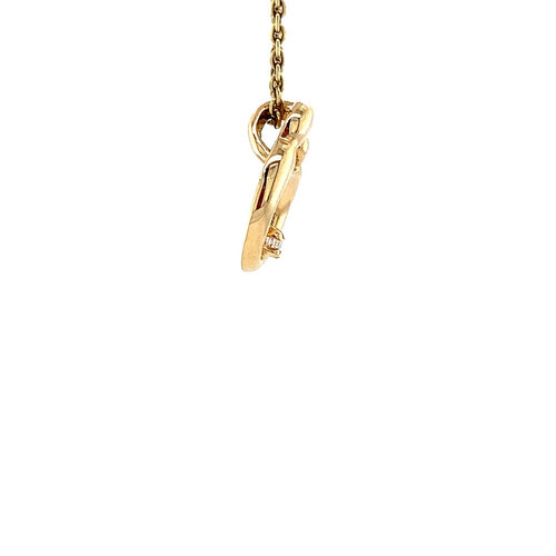 Gold mother and child pendant 14 crt