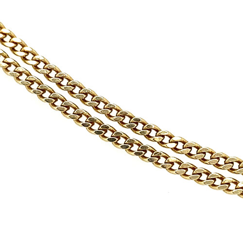 Gouden lengtecollier gourmet 51 cm 14 krt