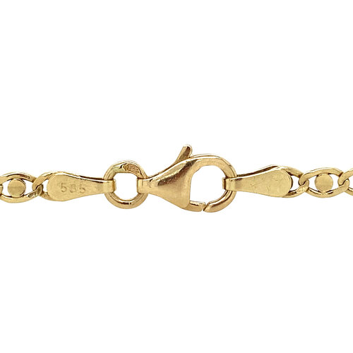 Gold bracelet 19.5 cm 14 crt