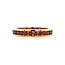 Rose gold alliance Bigli ring with diamond 18 crt