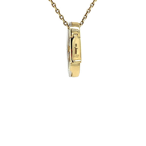 Gold pendant with diamond Jeunesse 14 crt