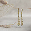 Gold earrings with zirconia 14 crt