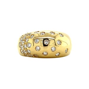 Gold Bigli ring with diamond 18 crt