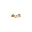 Gold stud earrings with zirconia Blush 14 crt