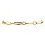 Gold closed for ever bracelet 19 cm 14 crt