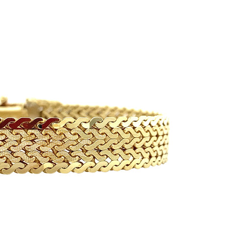 Gold bracelet 19.5 cm 14 crt