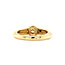 Gouden solitair ring met diamant 14 krt