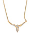 Gouden choker met diamant 14 krt