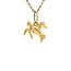 Gold pendant horse 14 crt