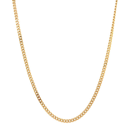 Gouden lengtecollier gourmet 46.5 cm 14 krt