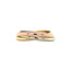 Tricolor gold ring 14 crt