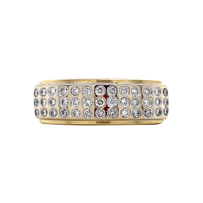 Gold ring with diamond 18 crt