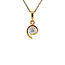 Gold pendant with diamond 18 crt