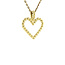 Gold heart pendant 14 crt