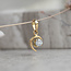 Gold pendant with diamond 18 crt