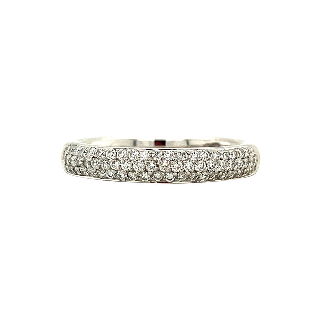 White gold Bigli ring with diamond 18 crt